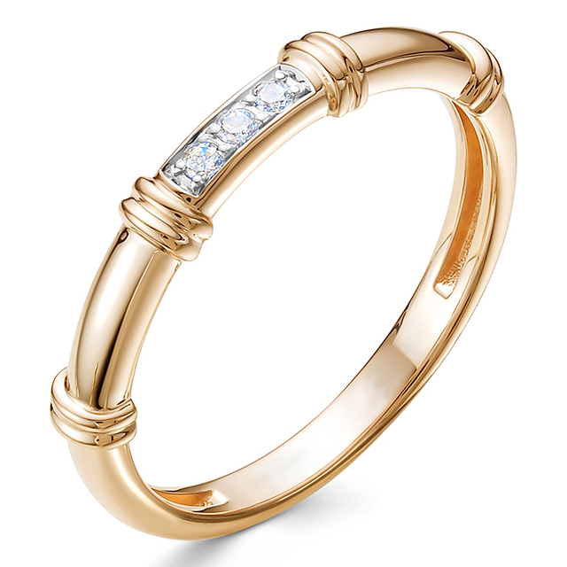 Кольцо, золото, бриллиант, 4127-110
